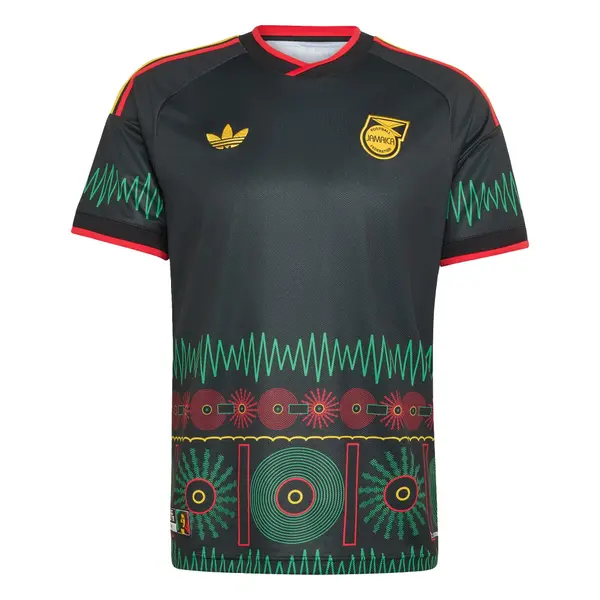 ADIDAS PERFORMANCE ADIDAS PERFORMANCE Dres 'Jamaika 26 x Bob Marley'  rumena / smaragd / rdeča / črna
