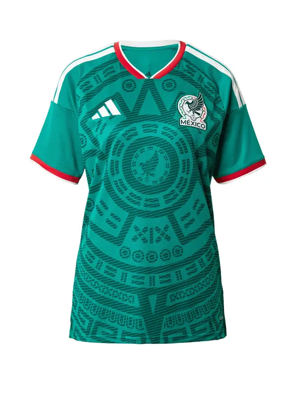ADIDAS PERFORMANCE ADIDAS PERFORMANCE Dres 'Mexico 26 Home'  zelena / temno zelena / rdeča / bela