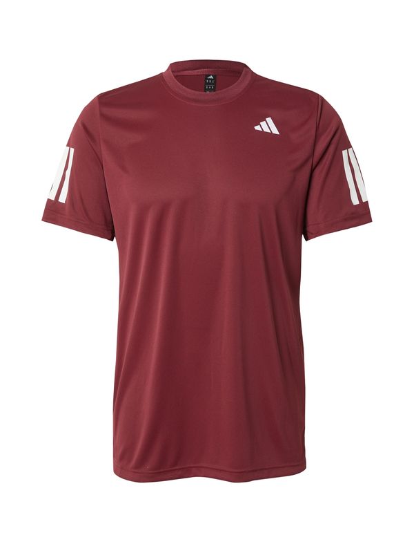 ADIDAS PERFORMANCE ADIDAS PERFORMANCE Funkcionalna majica 'CLUB 3STR'  bordo / bela
