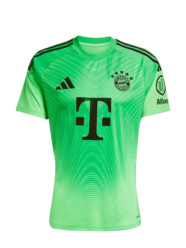 ADIDAS PERFORMANCE ADIDAS PERFORMANCE Funkcionalna majica 'FC Bayern München 25/26'  neonsko zelena / črna