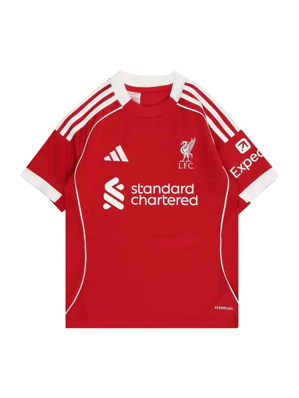 ADIDAS PERFORMANCE ADIDAS PERFORMANCE Funkcionalna majica 'FC Liverpool 25-26 Heim'  rdeča / bela