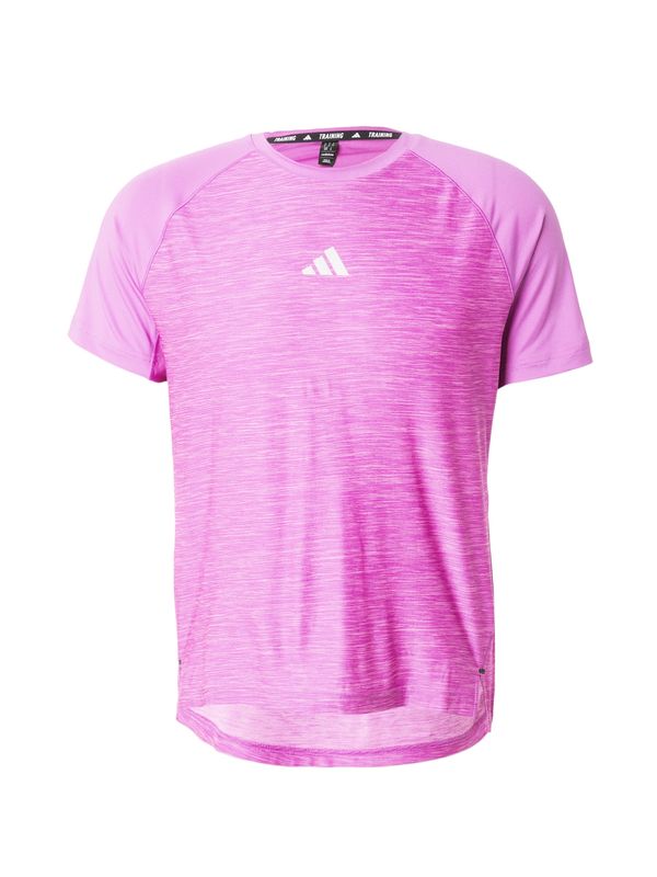 ADIDAS PERFORMANCE ADIDAS PERFORMANCE Funkcionalna majica 'GYM+ 3-Stripes'  orhideja / bela