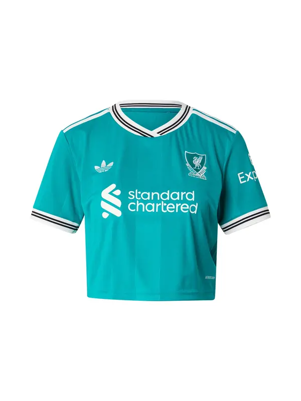 ADIDAS PERFORMANCE ADIDAS PERFORMANCE Funkcionalna majica 'LFC 3'  turkizna / črna / bela