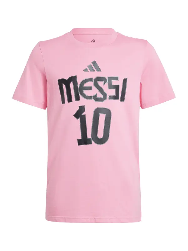 ADIDAS PERFORMANCE ADIDAS PERFORMANCE Funkcionalna majica 'Messi Name and Number'  roza / črna