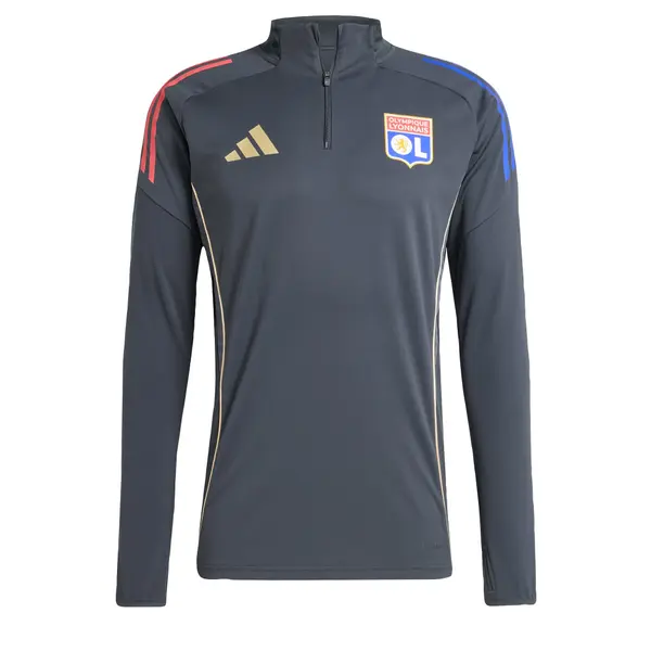 ADIDAS PERFORMANCE ADIDAS PERFORMANCE Funkcionalna majica 'Olympique Lyon Tiro 25 Competition'  modra / pastelno rumena / grafit / oranžno rdeča