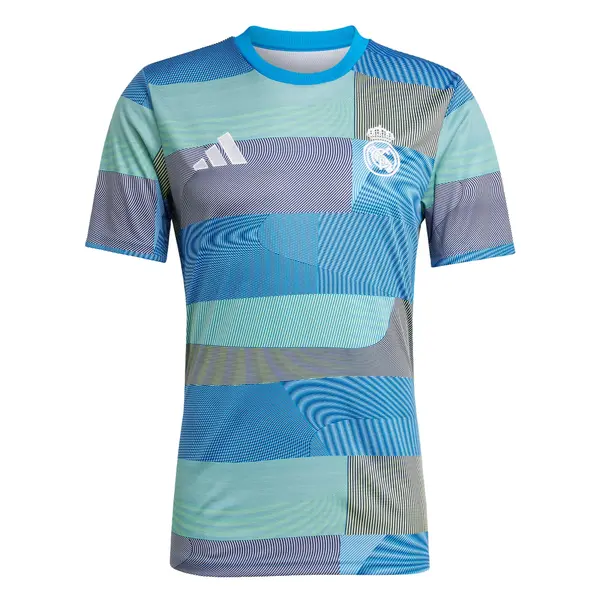 ADIDAS PERFORMANCE ADIDAS PERFORMANCE Funkcionalna majica 'Real Madrid Prematch 2025/2026'  azur / siva / svetlo zelena / bela