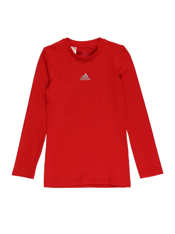 ADIDAS PERFORMANCE ADIDAS PERFORMANCE Funkcionalna majica 'Techfit'  svetlo siva / rdeča