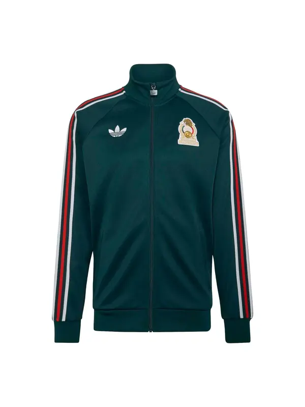 ADIDAS PERFORMANCE ADIDAS PERFORMANCE Jakna za trening 'FMF OG'  smaragd / češnjevo rdeča / bela