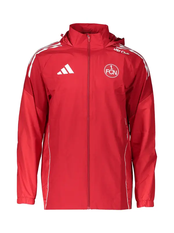 ADIDAS PERFORMANCE ADIDAS PERFORMANCE Športna jakna 'FC Nürnberg'  rdeča / bela