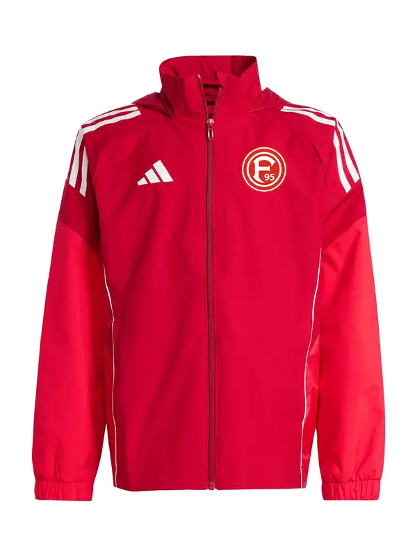 ADIDAS PERFORMANCE ADIDAS PERFORMANCE Športna jakna 'Fortuna Düsseldorf'  rdeča / bela