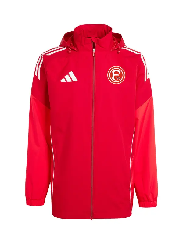 ADIDAS PERFORMANCE ADIDAS PERFORMANCE Športna jakna 'Fortuna Düsseldorf'  rdeča / bela