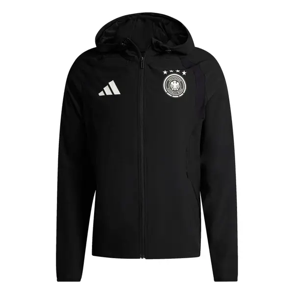ADIDAS PERFORMANCE ADIDAS PERFORMANCE Športna jakna 'Germany Tiro Travel Full Zip'  črna