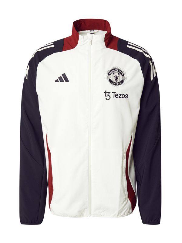 ADIDAS PERFORMANCE ADIDAS PERFORMANCE Športna jakna 'MUFC PRE'  rubin rdeča / črna / bela