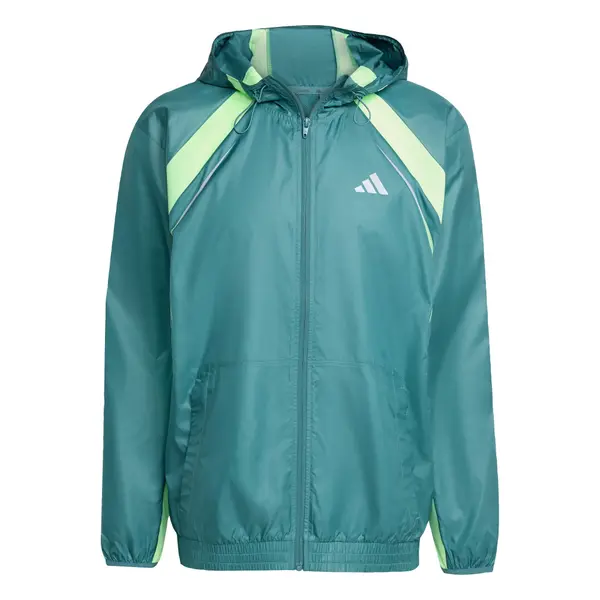 ADIDAS PERFORMANCE ADIDAS PERFORMANCE Športna jakna 'Tech Apparel'  petrol / svetlo zelena / bela