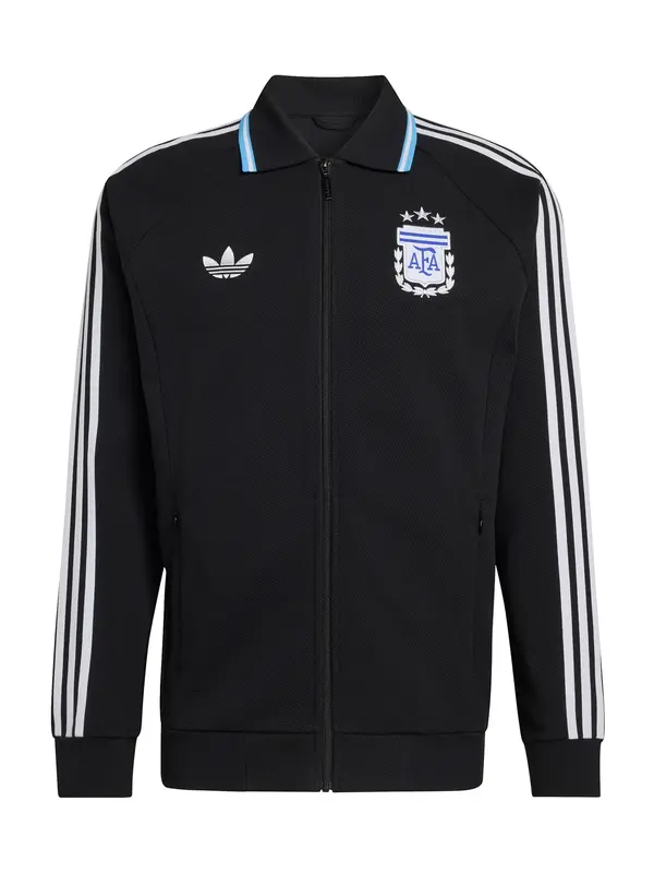 ADIDAS PERFORMANCE ADIDAS PERFORMANCE Športna jopa na zadrgo 'Argentina Away Anthem'  črna / bela