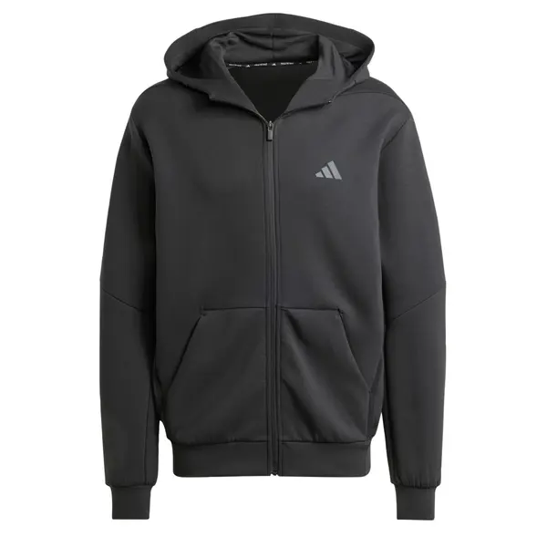 ADIDAS PERFORMANCE ADIDAS PERFORMANCE Športna jopa na zadrgo 'Designed for Training'  siva / črna