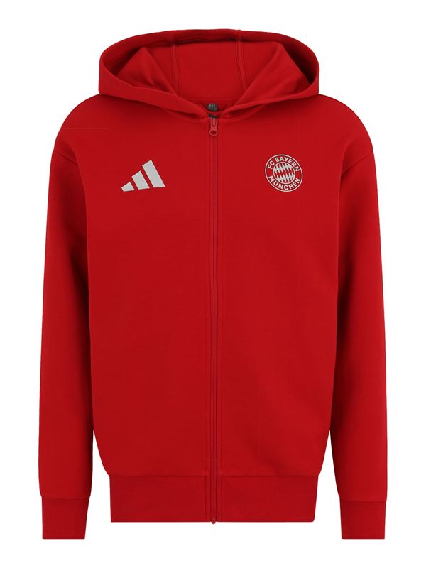 ADIDAS PERFORMANCE ADIDAS PERFORMANCE Športna jopa na zadrgo 'FC Bayern München Home 24-25'  rdeča / bela