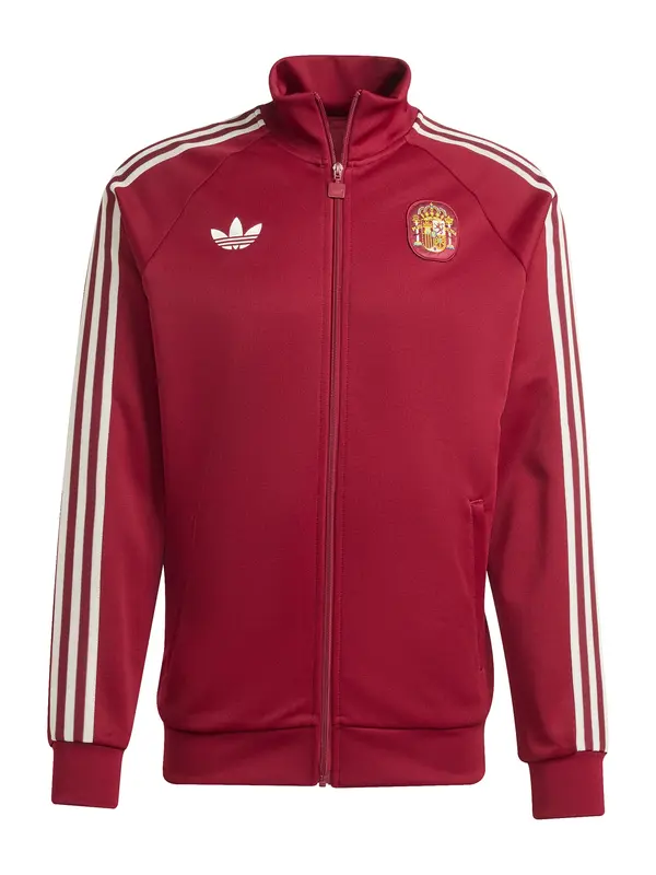 ADIDAS PERFORMANCE ADIDAS PERFORMANCE Športna jopa na zadrgo 'FEF OG'  kremna / rumena / bordo