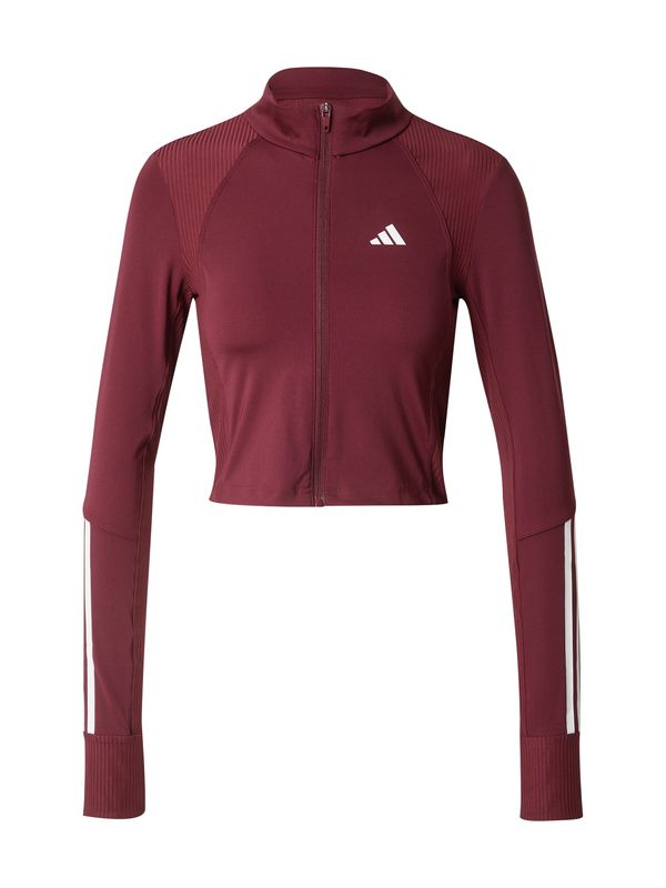 ADIDAS PERFORMANCE ADIDAS PERFORMANCE Športna jopa na zadrgo ' Hyperglam'  rdeča / bela