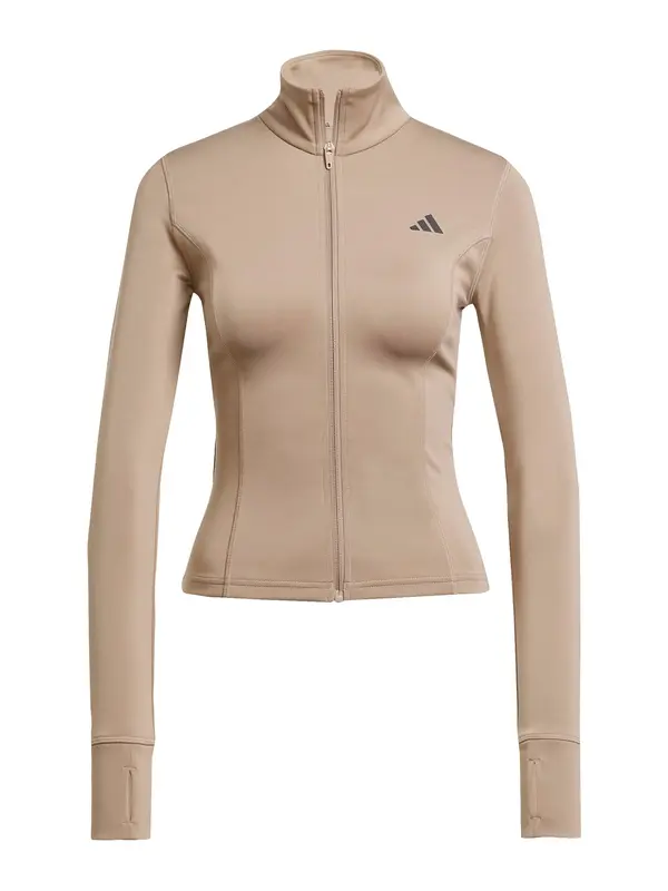 ADIDAS PERFORMANCE ADIDAS PERFORMANCE Športna jopa na zadrgo 'Opt Ess'  mokka / črna