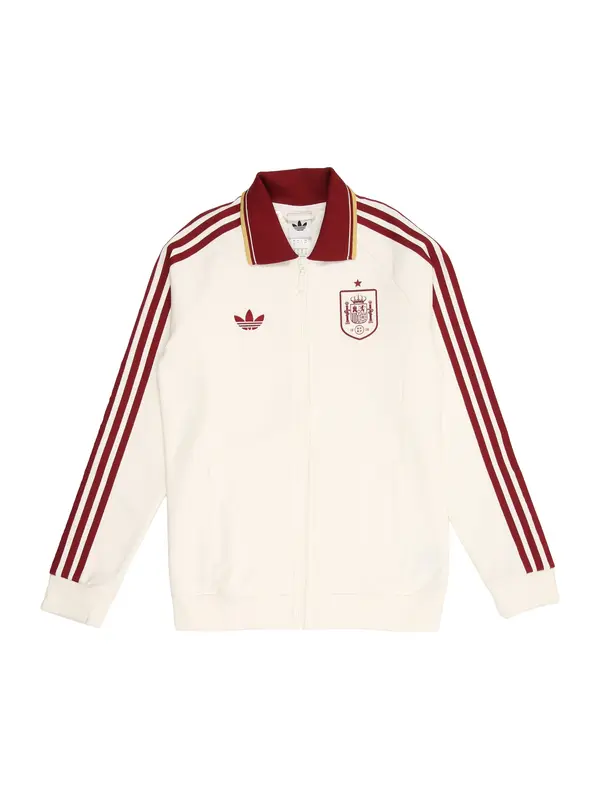 ADIDAS PERFORMANCE ADIDAS PERFORMANCE Športna jopa na zadrgo 'Spain Away Anthem Jacket'  bordo / bela