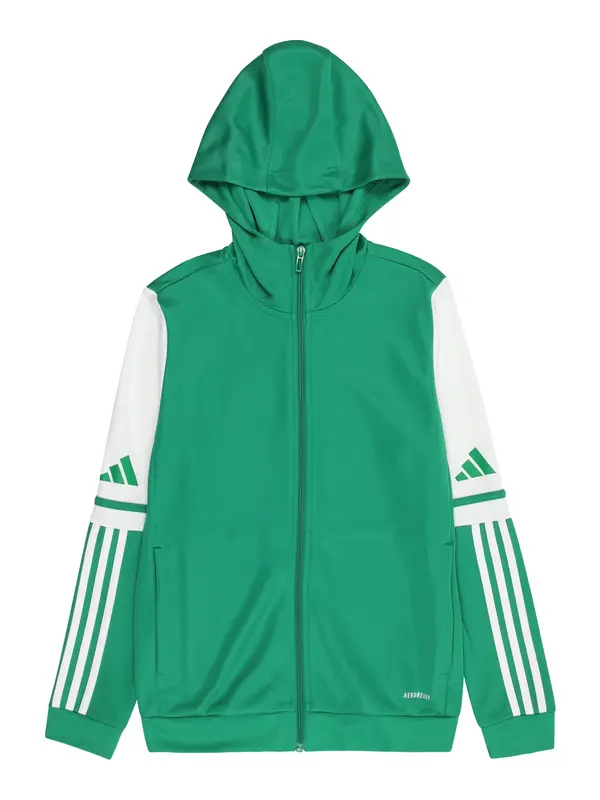 ADIDAS PERFORMANCE ADIDAS PERFORMANCE Športna jopa na zadrgo 'SQ25'  travnato zelena / bela