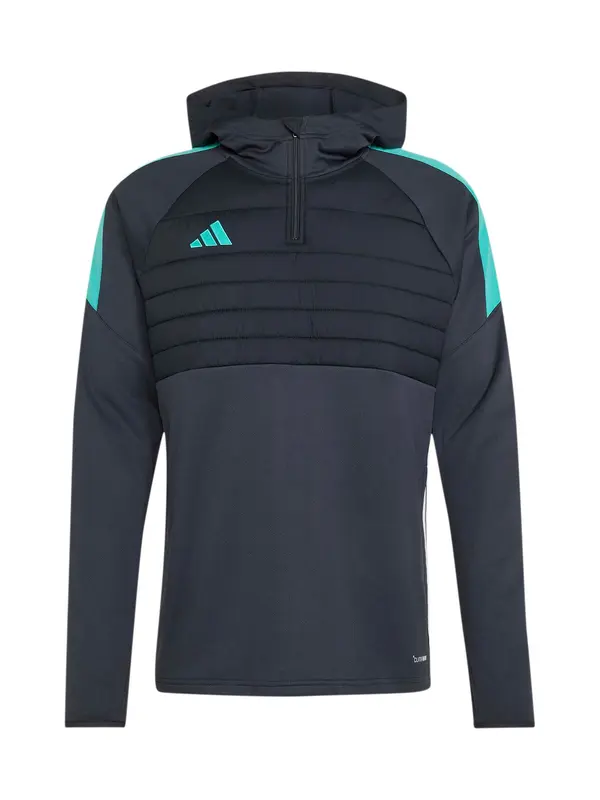 ADIDAS PERFORMANCE ADIDAS PERFORMANCE Športna majica 'TIRO'  voda / temno siva / bela