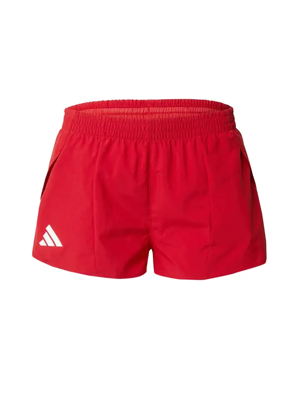 ADIDAS PERFORMANCE ADIDAS PERFORMANCE Športne hlače 'Adizero'  rdeča / bela
