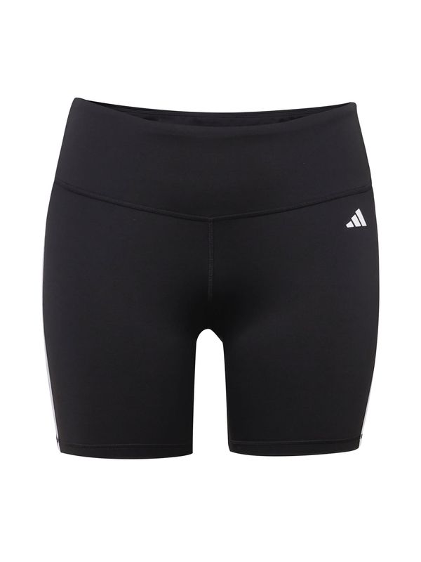 ADIDAS PERFORMANCE ADIDAS PERFORMANCE Športne hlače 'Essentials 3-Stripes High-Waisted '  črna / bela