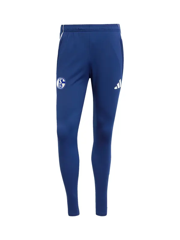 ADIDAS PERFORMANCE ADIDAS PERFORMANCE Športne hlače 'FC Schalke 04'  modra / bela