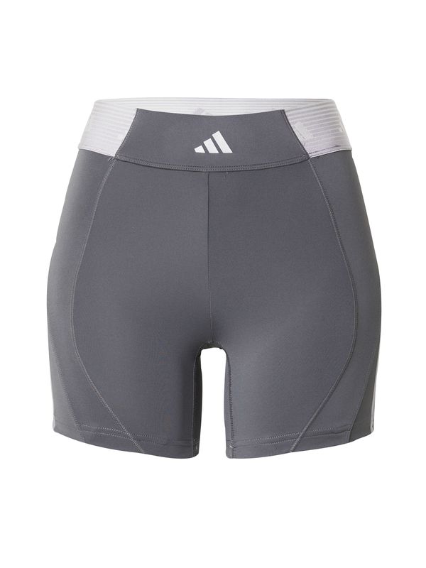 ADIDAS PERFORMANCE ADIDAS PERFORMANCE Športne hlače 'Hyperglam'  svetlo siva / temno siva