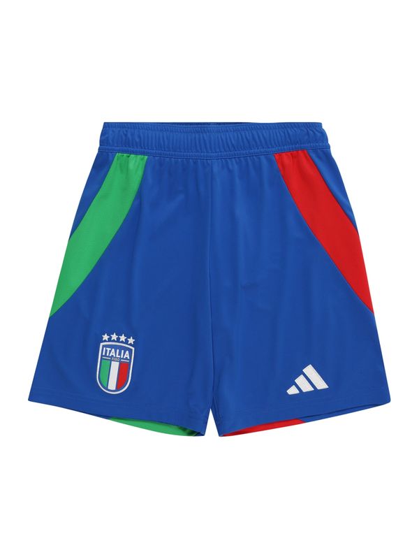 ADIDAS PERFORMANCE ADIDAS PERFORMANCE Športne hlače 'Italy 24 Away'  modra / zelena / rdeča / bela
