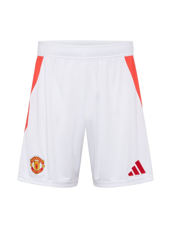 ADIDAS PERFORMANCE ADIDAS PERFORMANCE Športne hlače 'Manchester United 24/25 Home'  oranžna / bela