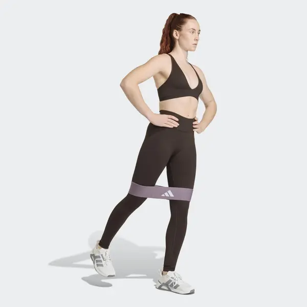 ADIDAS PERFORMANCE ADIDAS PERFORMANCE Športne hlače 'SCRUNCH LEGGINGS'  temno rjava