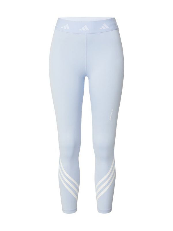 ADIDAS PERFORMANCE ADIDAS PERFORMANCE Športne hlače 'Techfit 3-Stripes'  svetlo modra / bela
