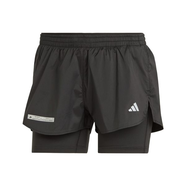 ADIDAS PERFORMANCE ADIDAS PERFORMANCE Športne hlače 'Ultimate Two-In-One'  svetlo siva / črna / bela