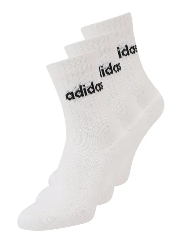 ADIDAS PERFORMANCE ADIDAS PERFORMANCE Športne nogavice 'Linear Crew Cushioned 3 Pairs'  črna / bela