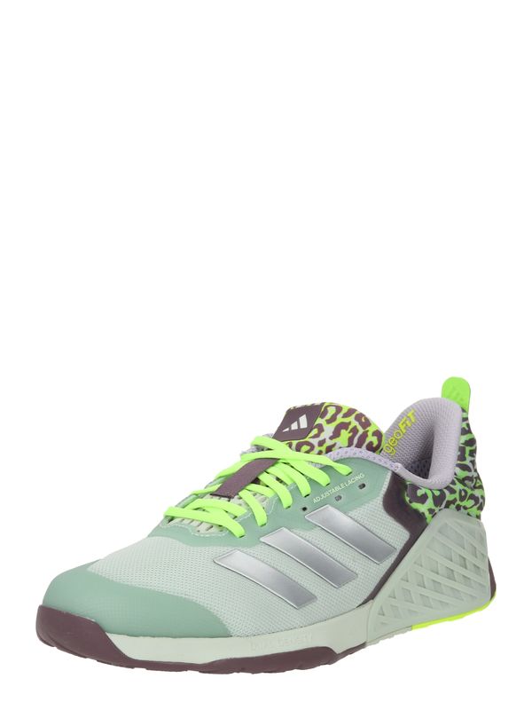 ADIDAS PERFORMANCE ADIDAS PERFORMANCE Športni čevelj 'DROPSET 3 GFX TRAINER'  rjava / meta / neonsko zelena / srebrna