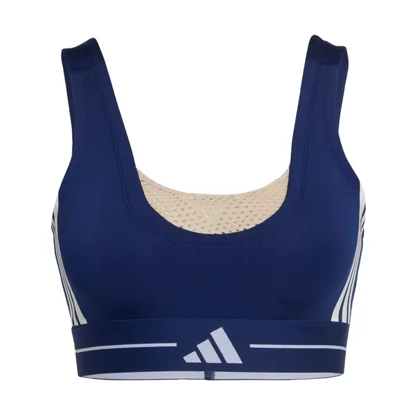 ADIDAS PERFORMANCE ADIDAS PERFORMANCE Športni nederček 'Hyperglam'  ecru / temno modra / bela