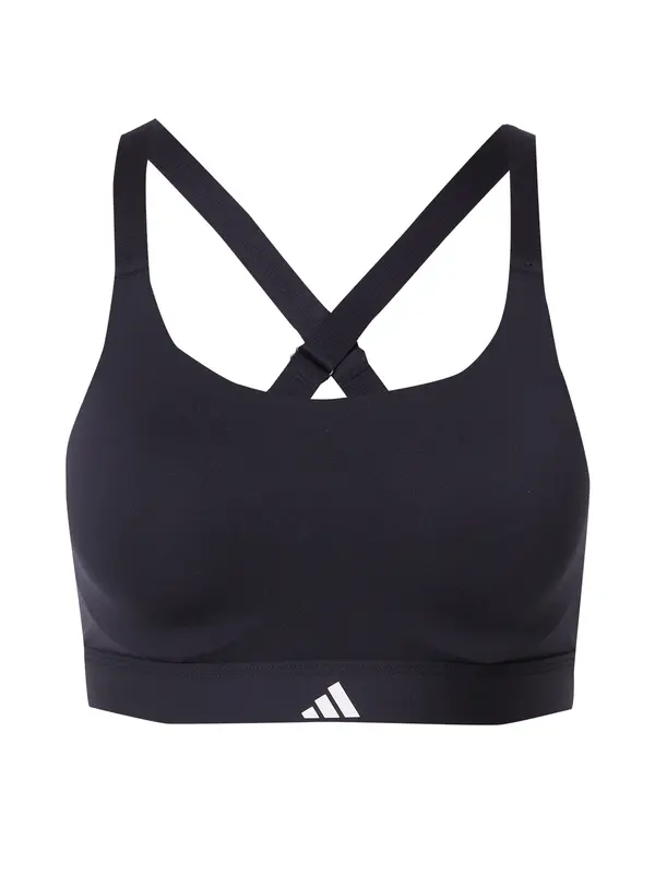 ADIDAS PERFORMANCE ADIDAS PERFORMANCE Športni nederček 'Impact Luxe'  črna / bela