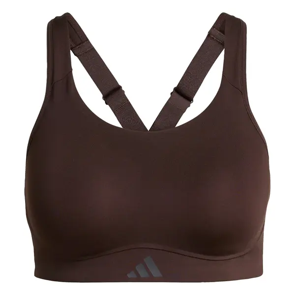 ADIDAS PERFORMANCE ADIDAS PERFORMANCE Športni nederček 'Optime'  čokolada / temno siva