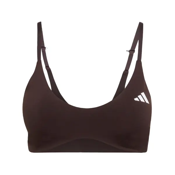 ADIDAS PERFORMANCE ADIDAS PERFORMANCE Športni nederček 'Optime Essentials'  temno rjava / bela