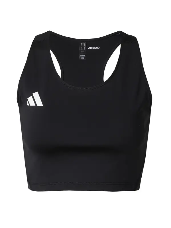 ADIDAS PERFORMANCE ADIDAS PERFORMANCE Športni top 'Adizero E'  črna / bela