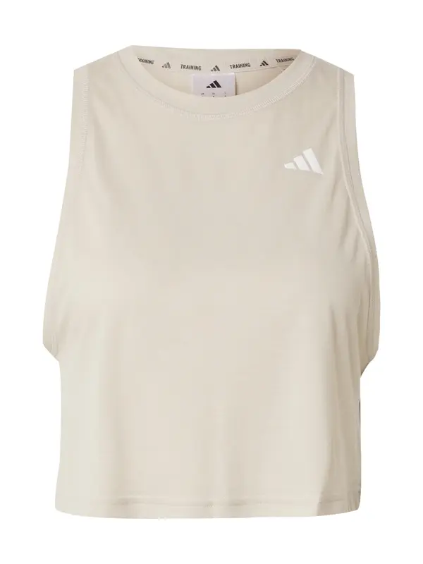 ADIDAS PERFORMANCE ADIDAS PERFORMANCE Športni top  greige / bela