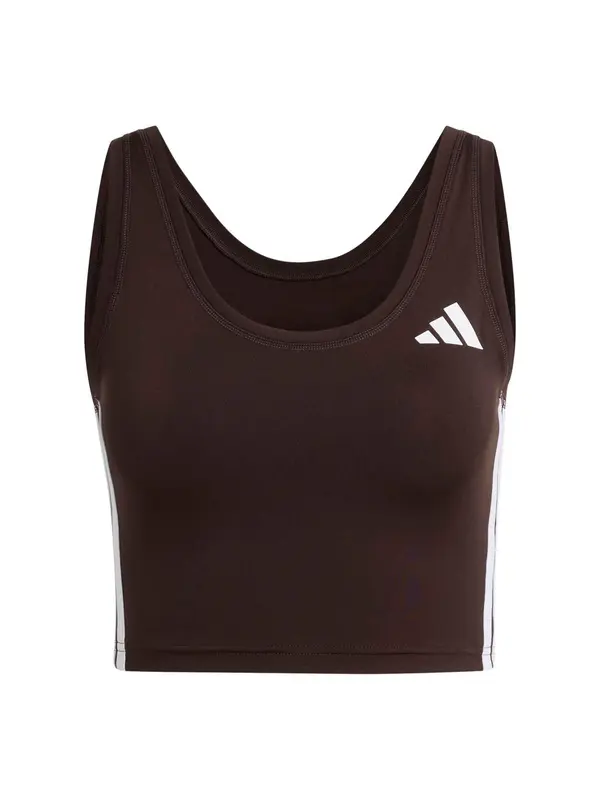 ADIDAS PERFORMANCE ADIDAS PERFORMANCE Športni top  temno rjava / bela