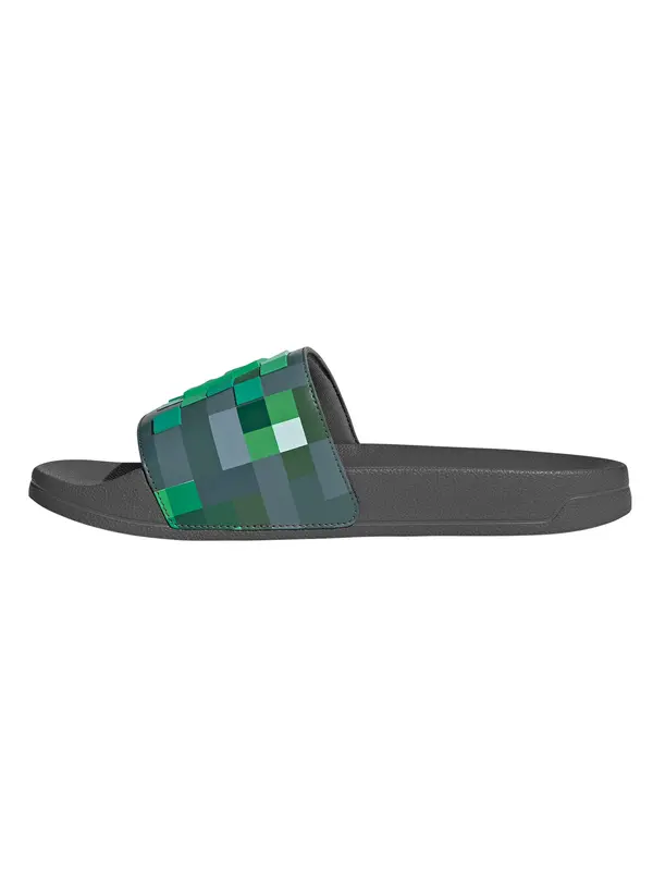 ADIDAS SPORTSWEAR ADIDAS SPORTSWEAR Čevelji za na plažo/kopanje 'ADILETTE SHOWER - MINECRAFT'  antracit / svetlo zelena / temno zelena / bela