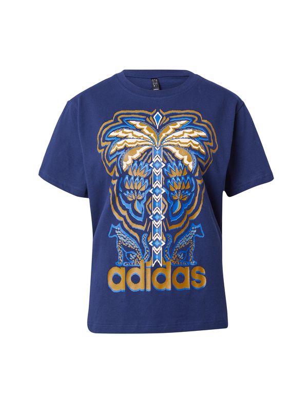 ADIDAS SPORTSWEAR ADIDAS SPORTSWEAR Funkcionalna majica 'adidas x FARM Rio'  modra / temno modra / zlata / bela