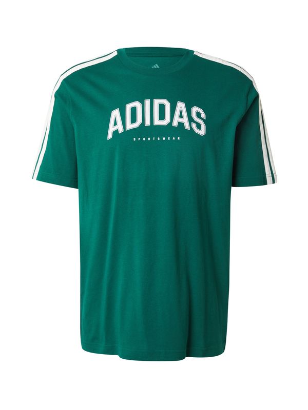 ADIDAS SPORTSWEAR ADIDAS SPORTSWEAR Funkcionalna majica 'COLLEG'  zelena / bela