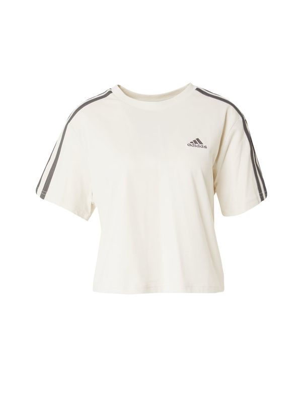 ADIDAS SPORTSWEAR ADIDAS SPORTSWEAR Funkcionalna majica 'Essebtials 3- Stripes'  bež / siva