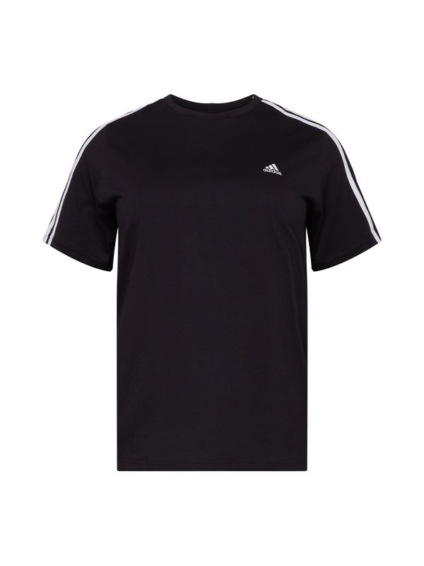 ADIDAS SPORTSWEAR ADIDAS SPORTSWEAR Funkcionalna majica 'Essentials  3-Stripes '  črna / bela
